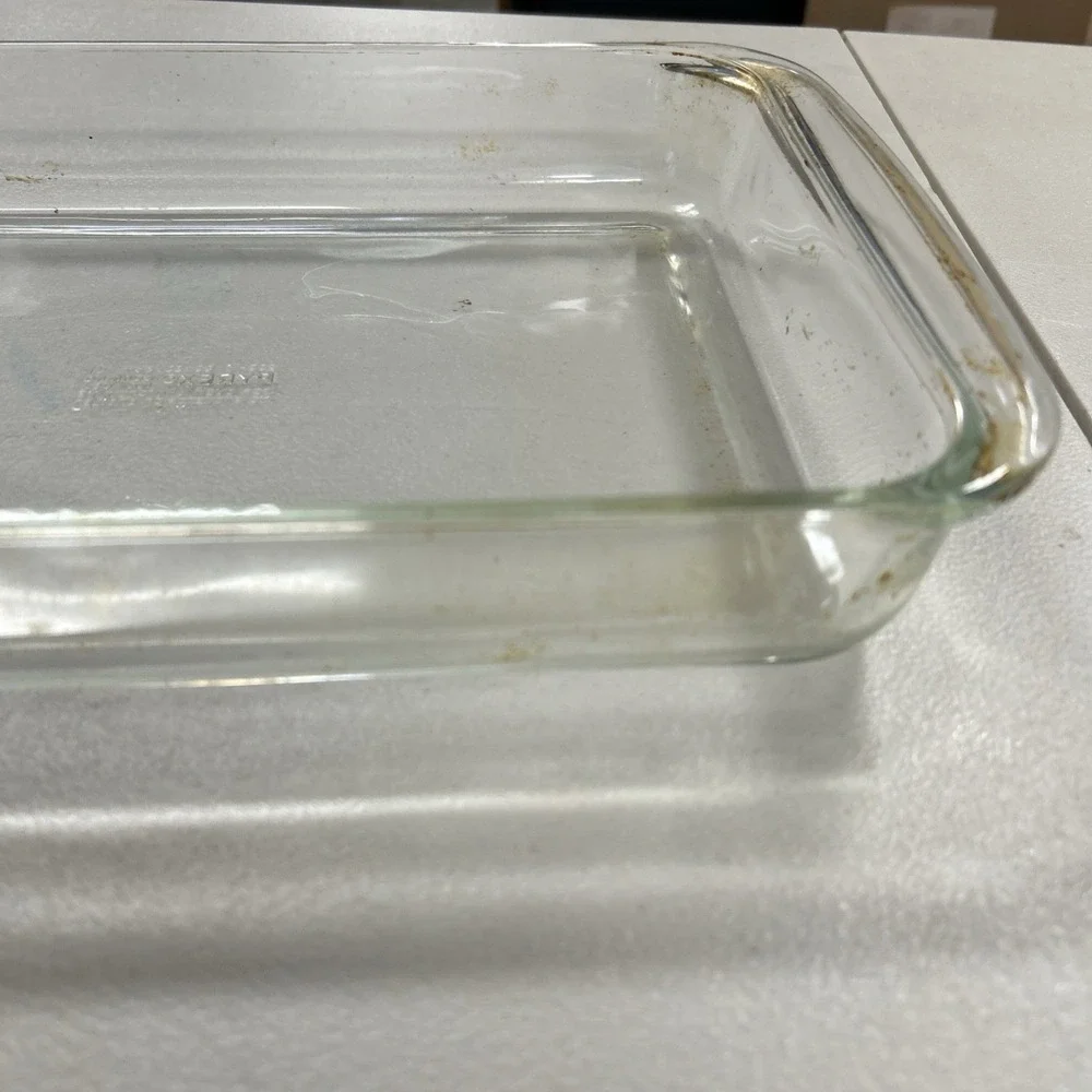 Vintage Pyrex Clear Baking Casserole Dish 233 13